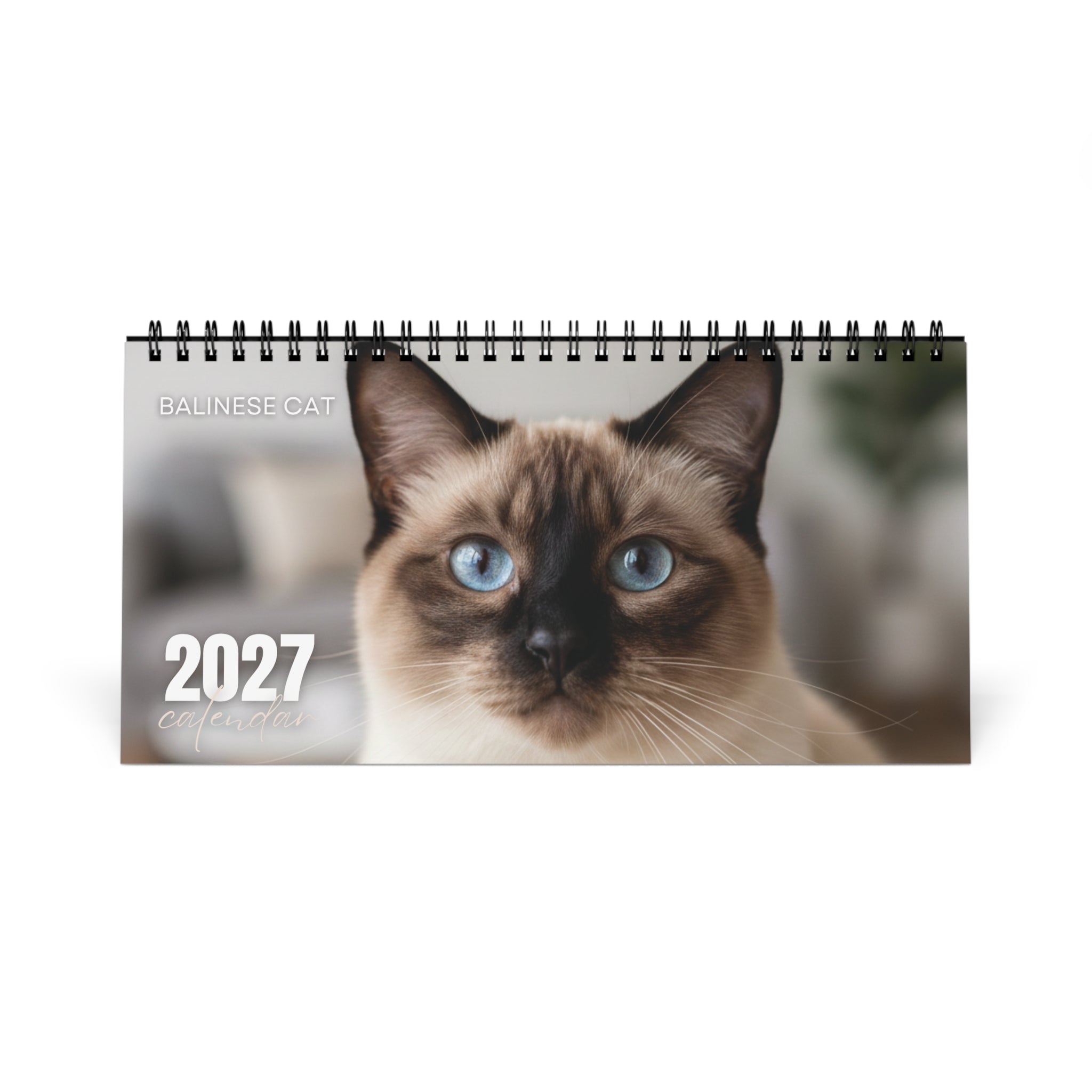 Balinese Cat Desk Calendar 2027