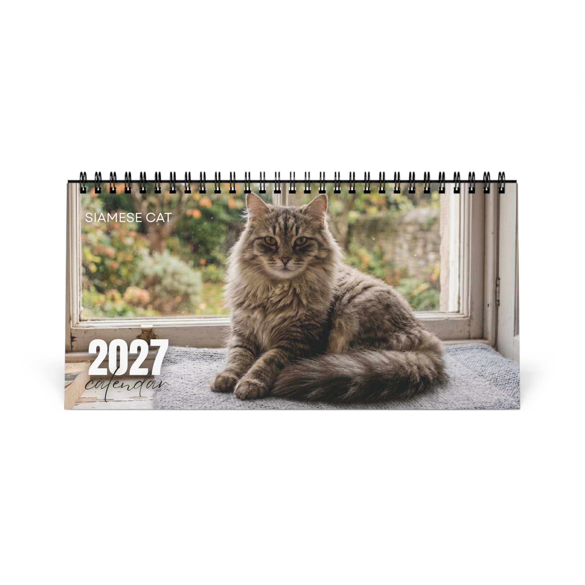 Siberian Cat Desk Calendar 2027