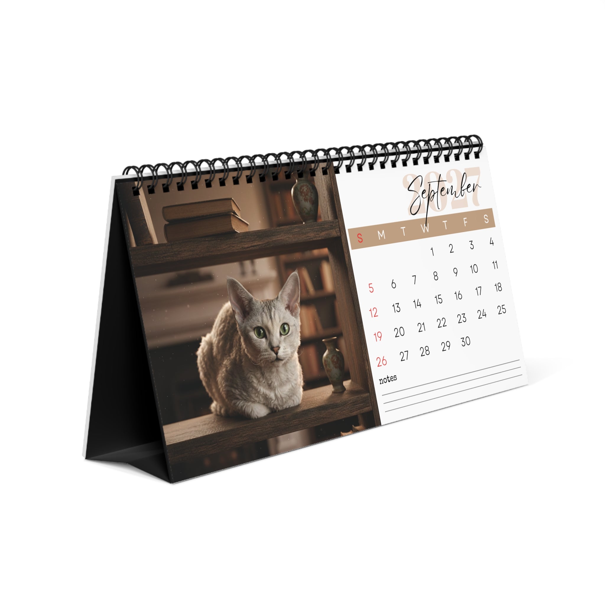 Devon Rex Desk Calendar 2027