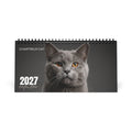 Chartreux Cat Desk Calendar 2027