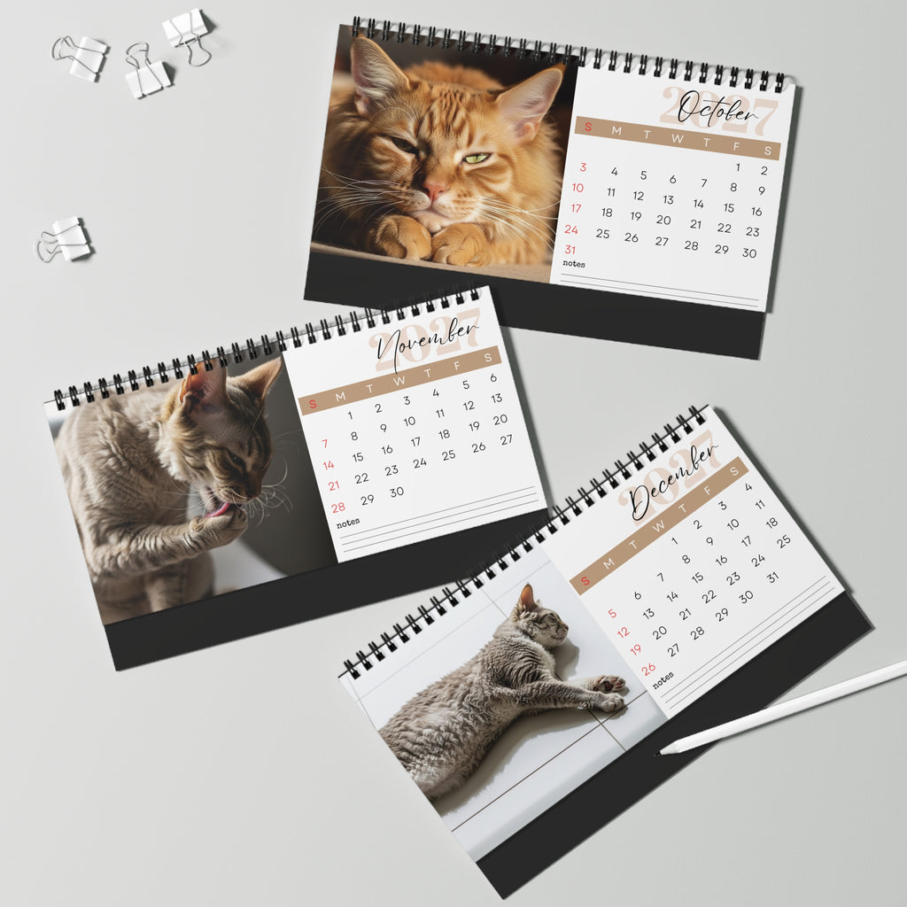 LaPerm Desk Calendar 2027