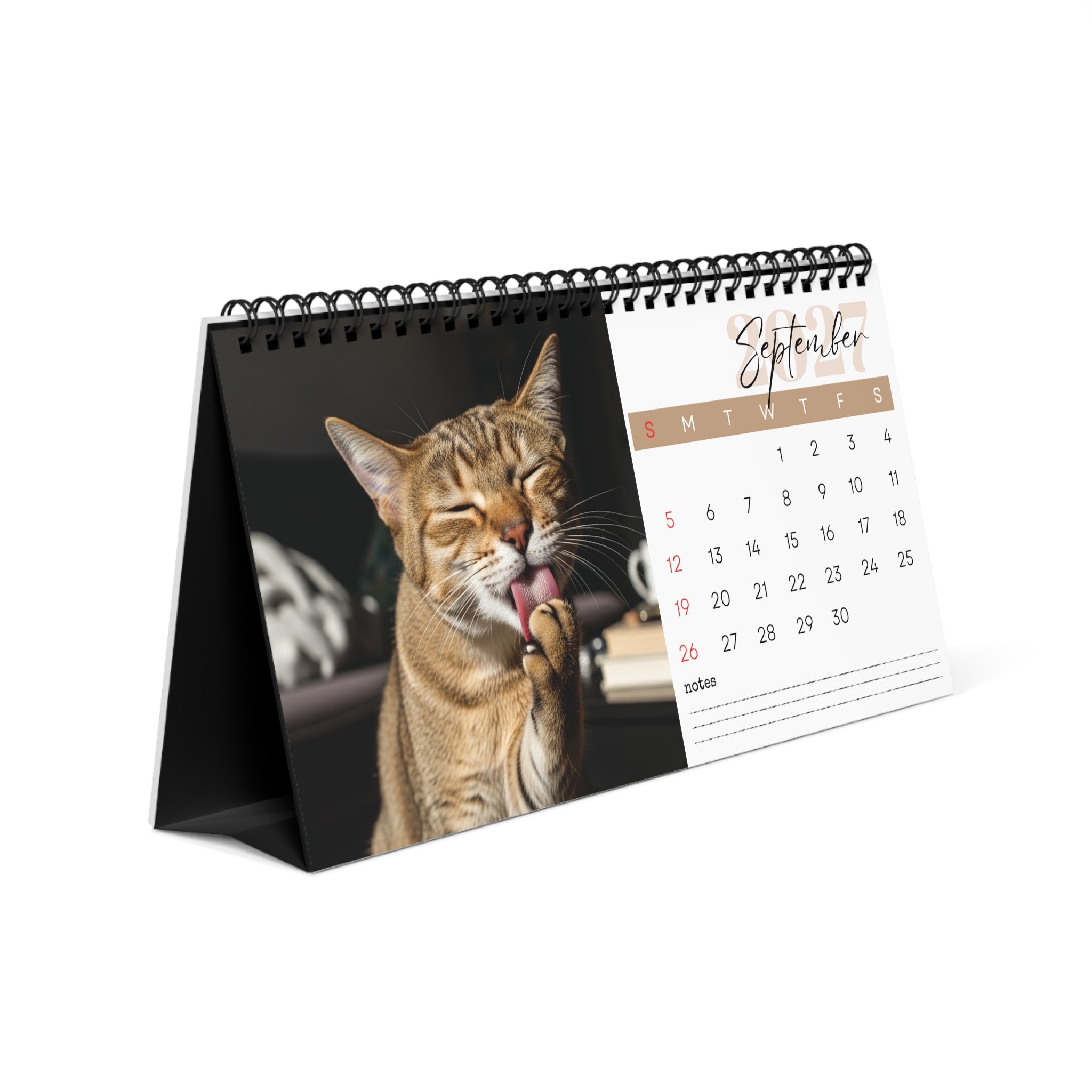 Chausie Cat Desk Calendar 2027