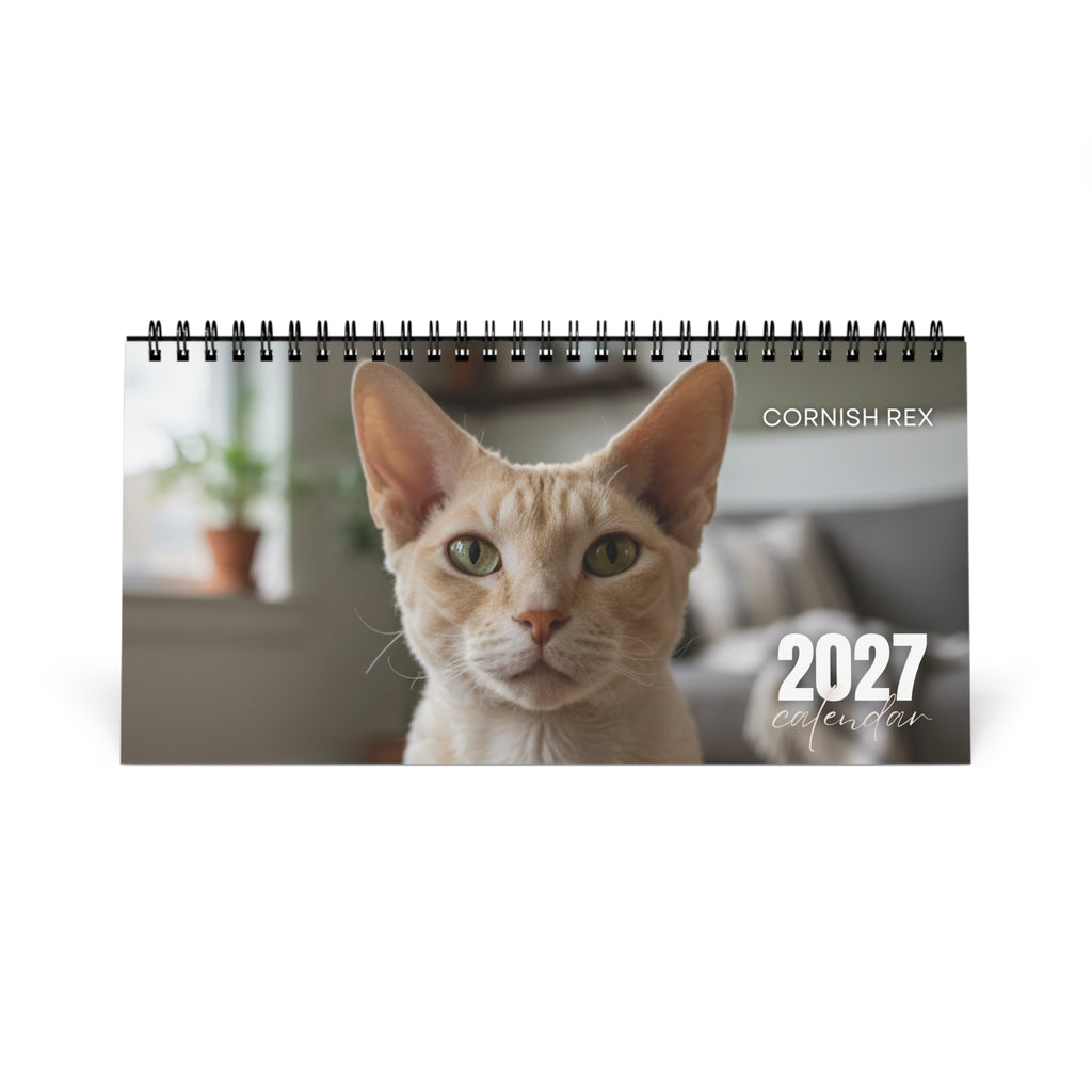 Cornish Rex Desk Calendar 2027
