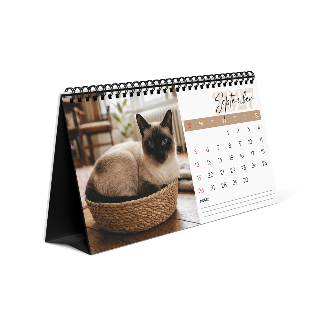 Siamese Cat Wall Calendar 2027