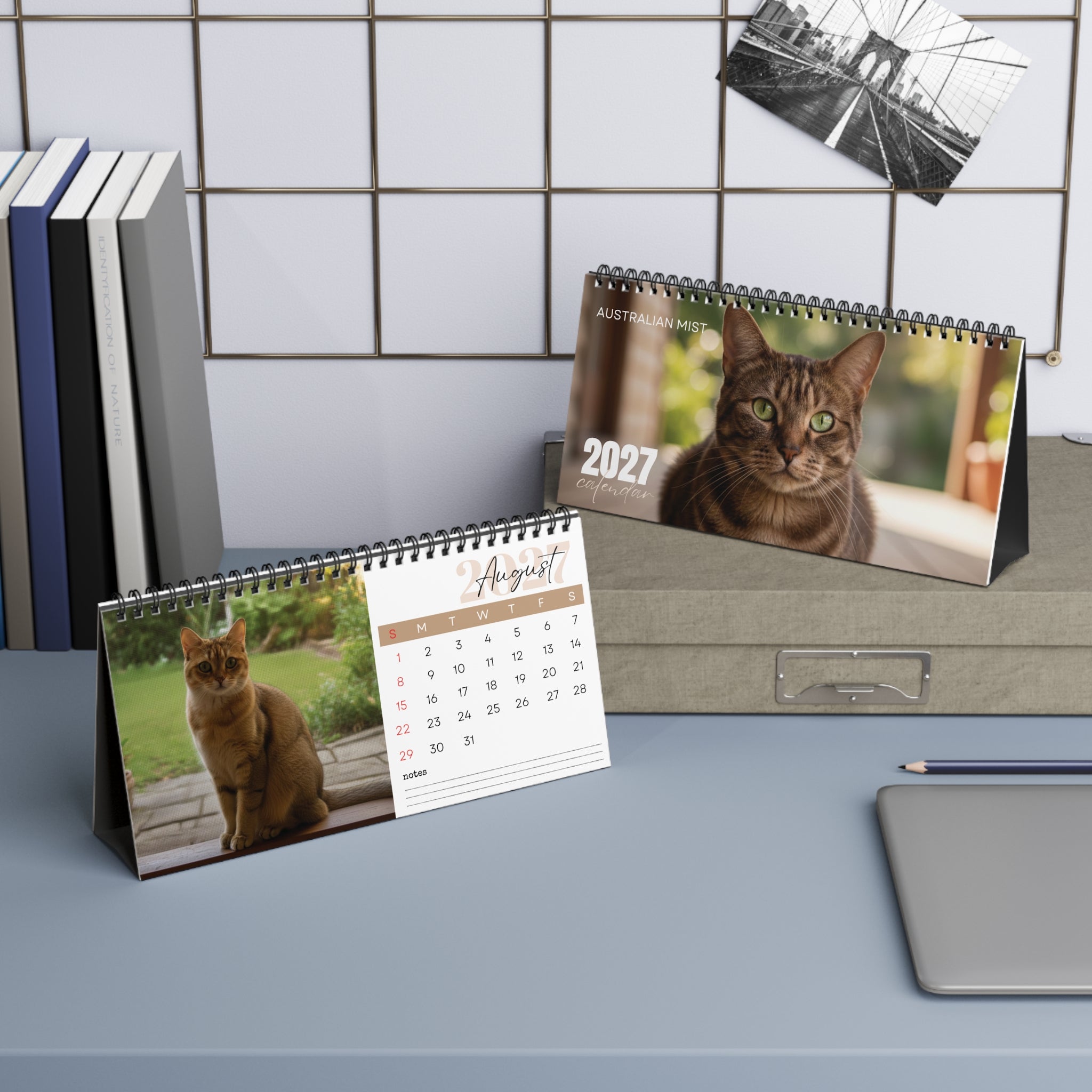 Australian Mist Desk Calendar 2027