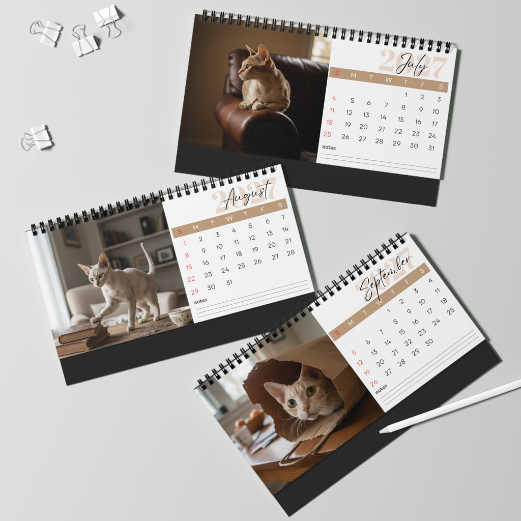 Cornish Rex Desk Calendar 2027