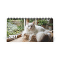 Turkish Angora Cat Desk Calendar 2027