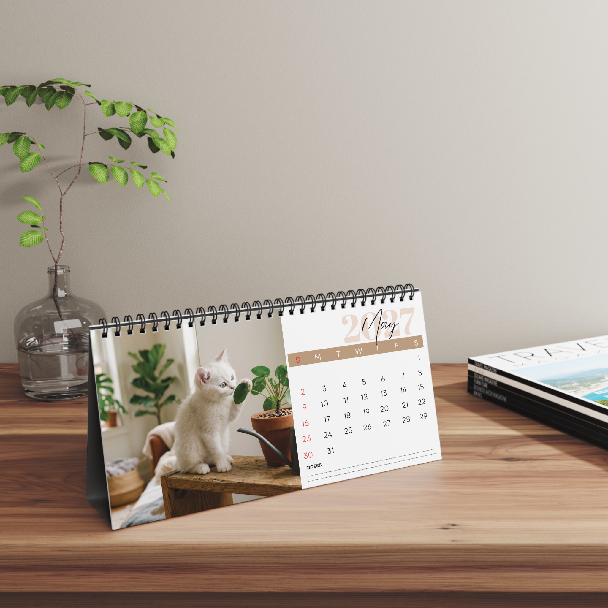 Kitten Desk Calendar 2027