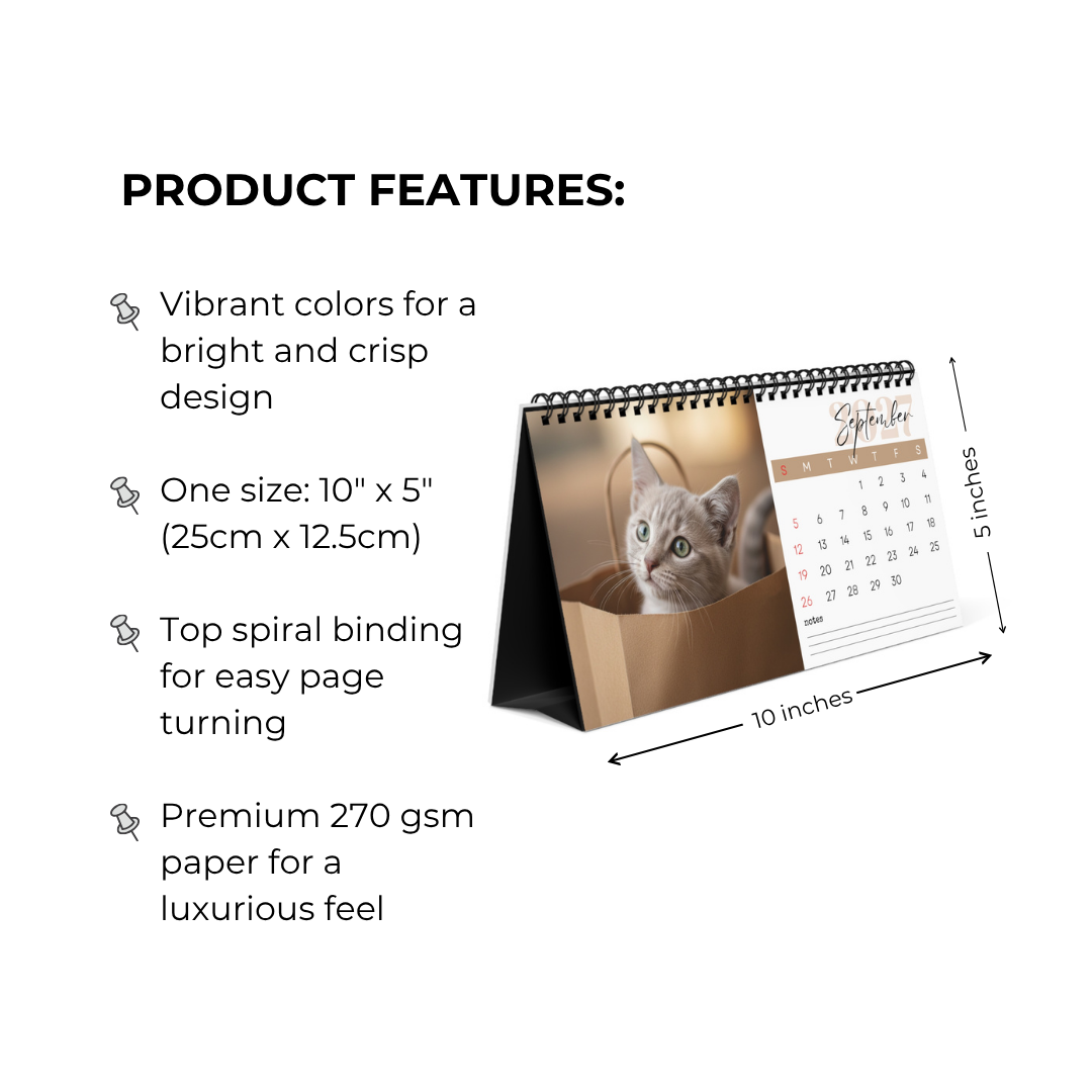Australian Mist Desk Calendar 2027