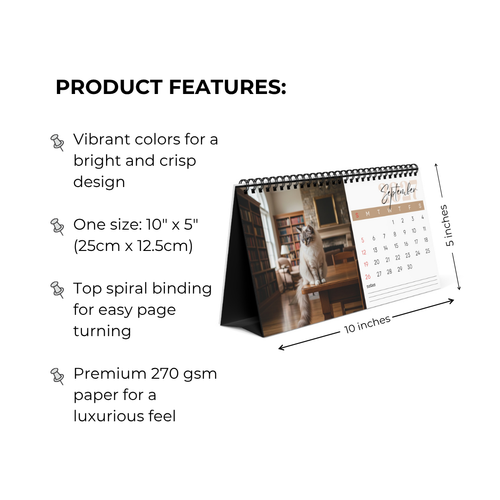 Balinese Cat Desk Calendar 2027