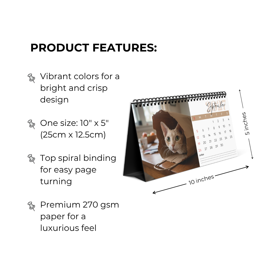 Cornish Rex Desk Calendar 2027