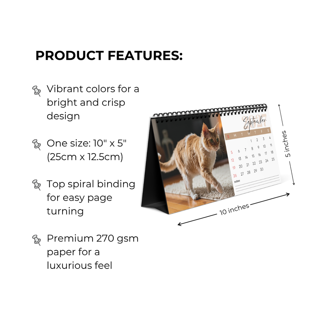 LaPerm Desk Calendar 2027
