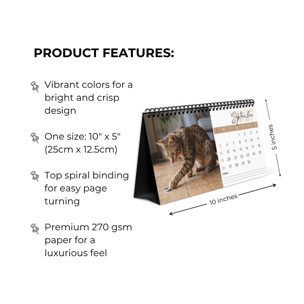 Ocicat Desk Calendar 2027