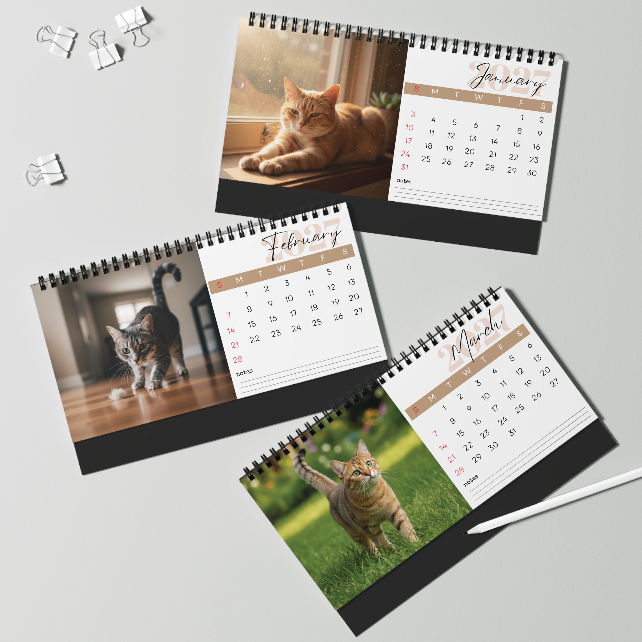 Australian Mist Desk Calendar 2027