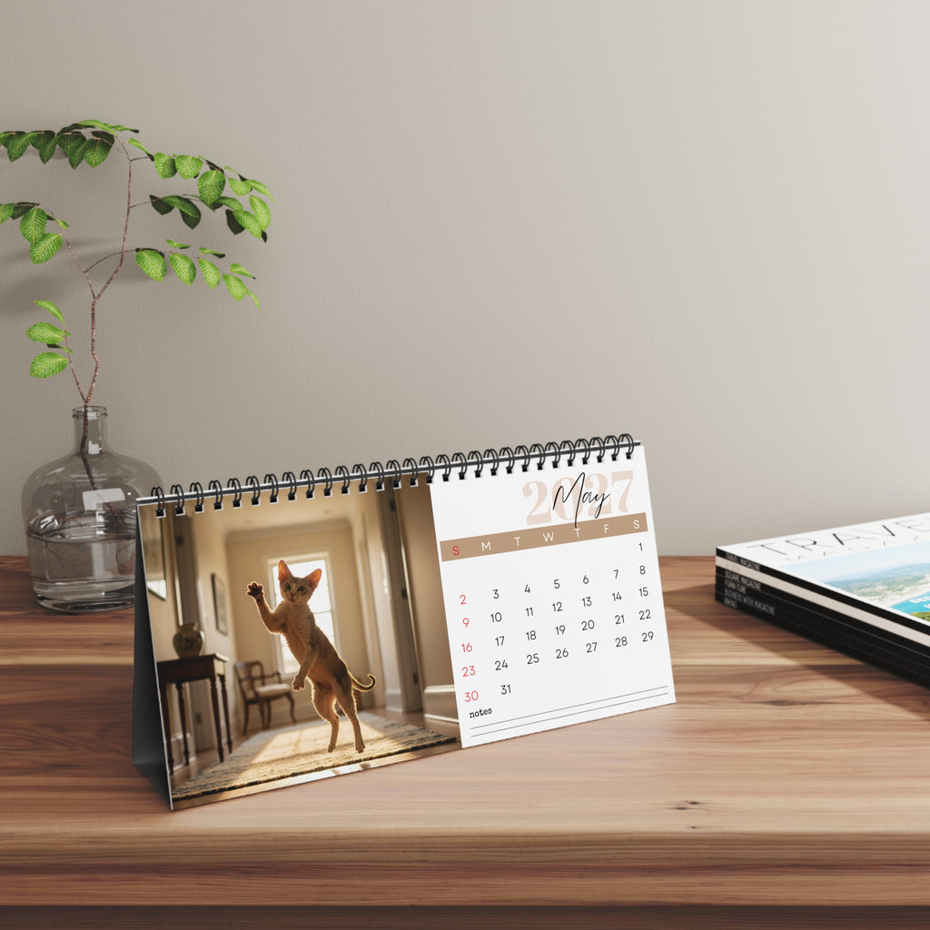 Cornish Rex Desk Calendar 2027