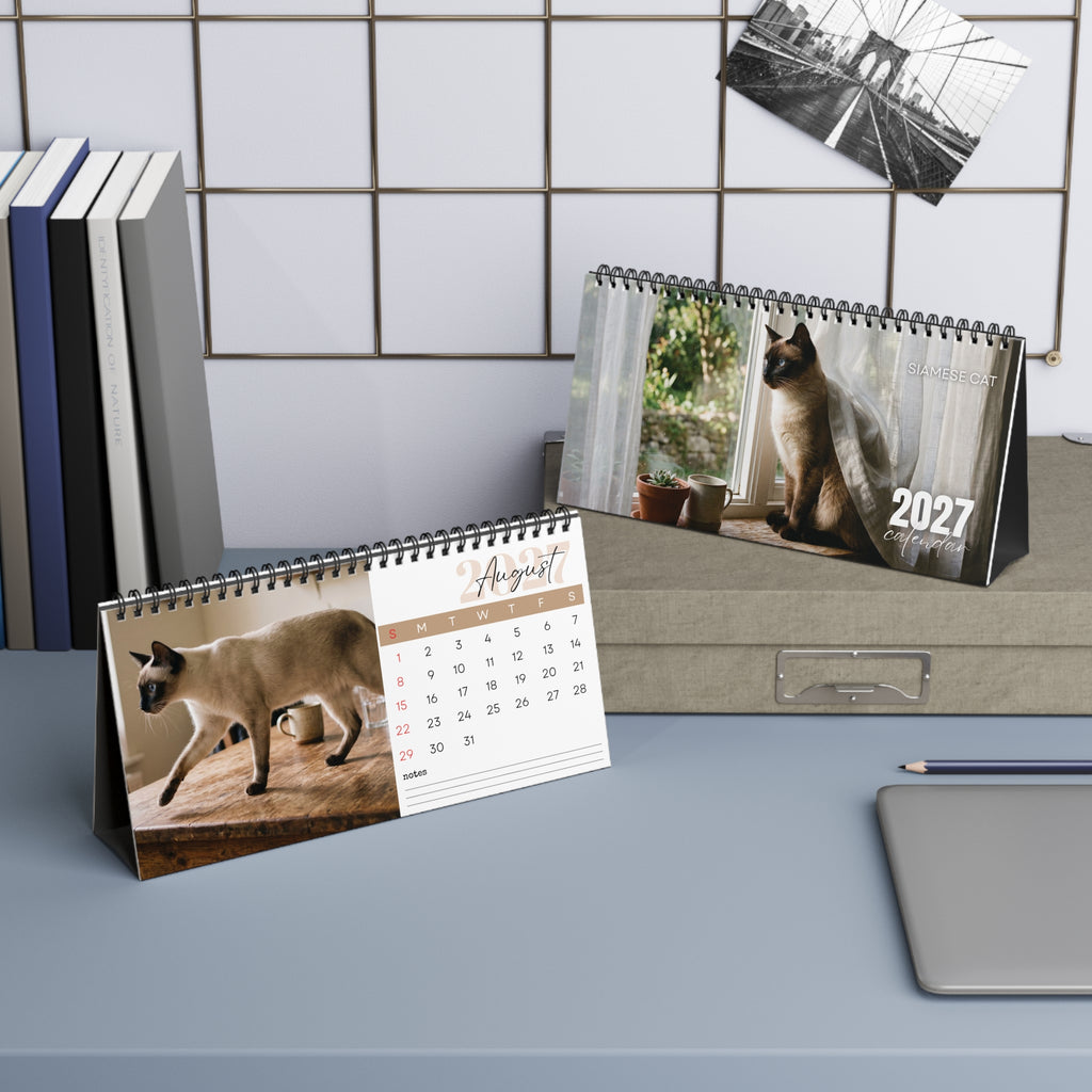 Siamese Cat Wall Calendar 2027