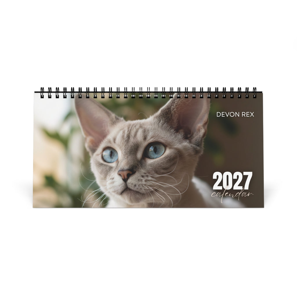 Devon Rex Desk Calendar 2027
