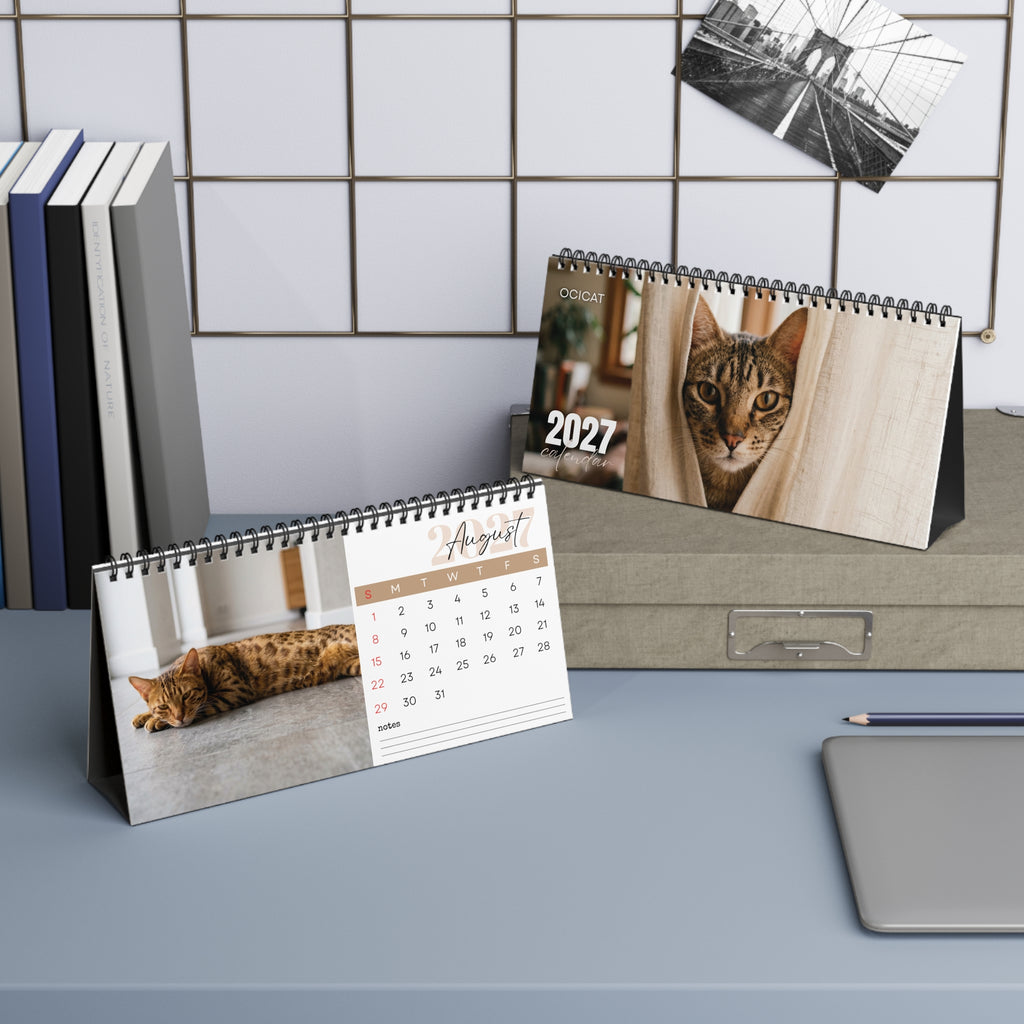 Ocicat Desk Calendar 2027