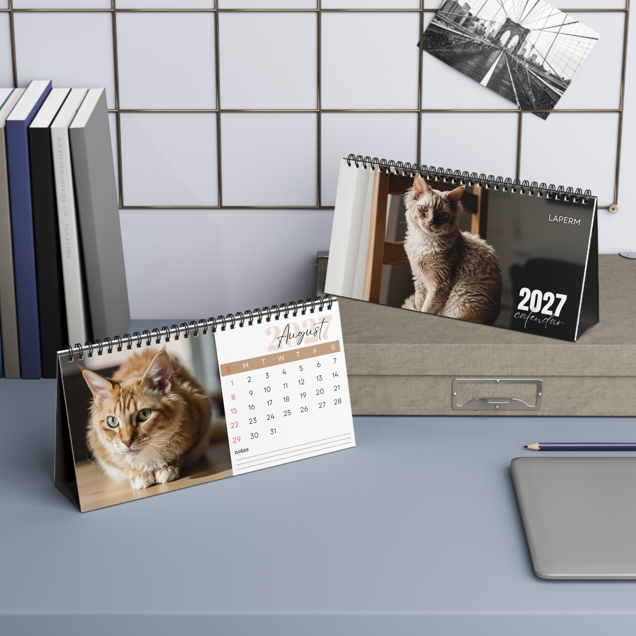 LaPerm Desk Calendar 2027
