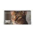 Abyssinian Cat Desk Calendar 2027