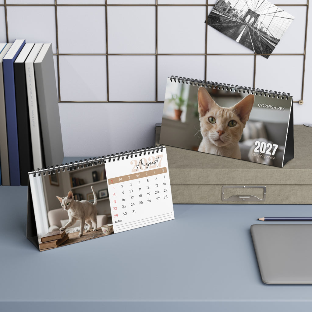 Cornish Rex Desk Calendar 2027