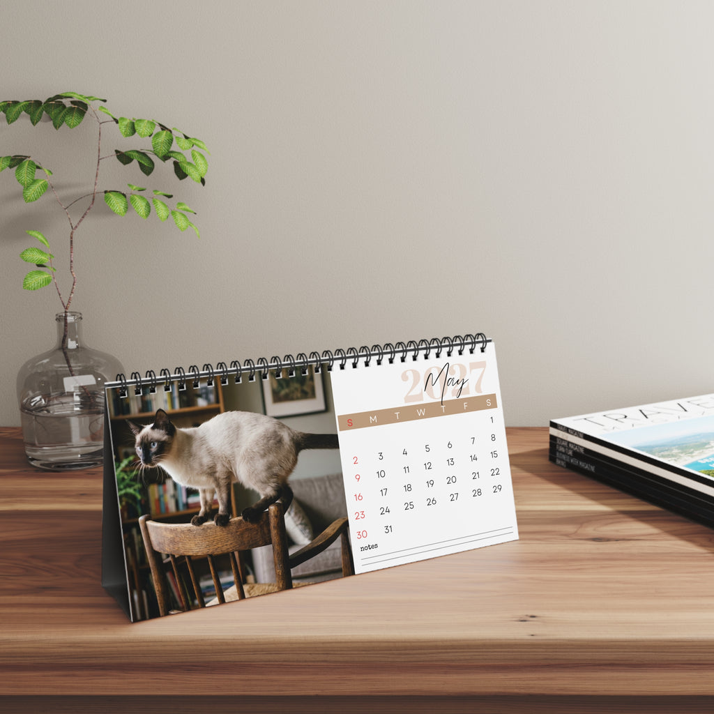 Siamese Cat Wall Calendar 2027