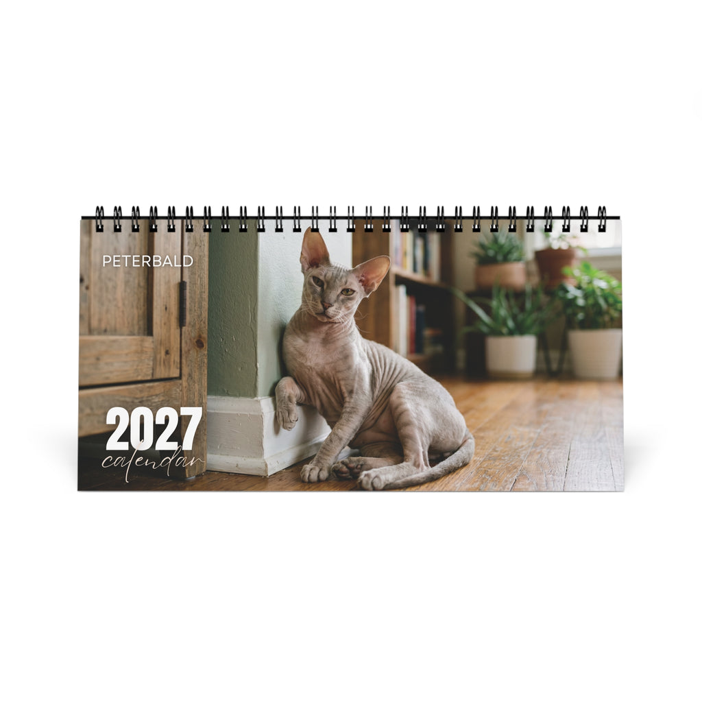Peterbald Cat Desk Calendar 2027
